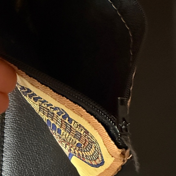 Egyptian Themed Pouch with Embroidered Pharaoh Design - Picture 5 of 5